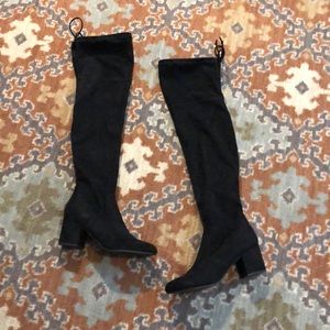 Faux suede Over the knee boots